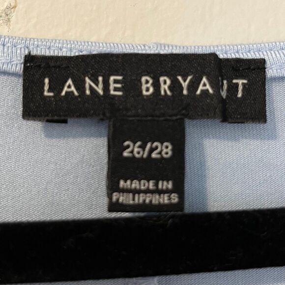 Lane Bryant Peplum Baby Doll Blouse Top size 26/28 Plus - Picture 4 of 5